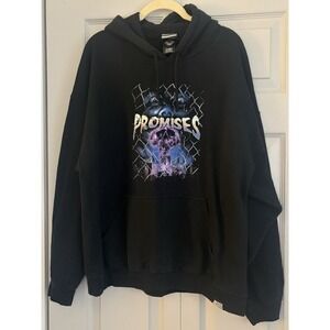 Broken Promises Black Horror Graphic Destroy Double Sided Hoodie Men's Size XL